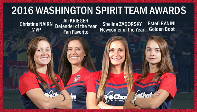 Washington Spirit 2016 Team Awards Featured Image