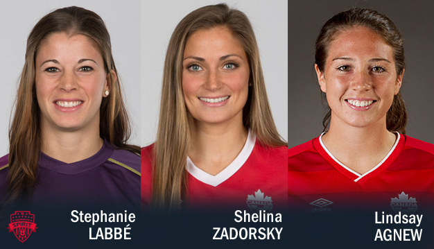Shelina Zadorsky, Stephanie Labbé, and Lindsay Agnew Named to Canadian Algarve Cup Roster Featured Image