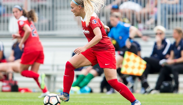 Line Sigvardsen Jensen nominated for NWSL Goal of the Week Featured Image