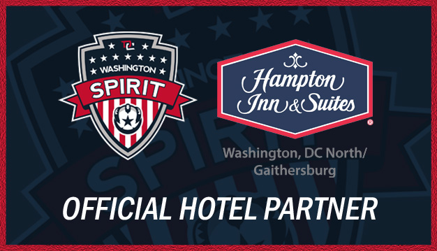 Washington Spirit renews partnership with Hampton Inn & Suites Washington DC North-Gaithersburg Featured Image