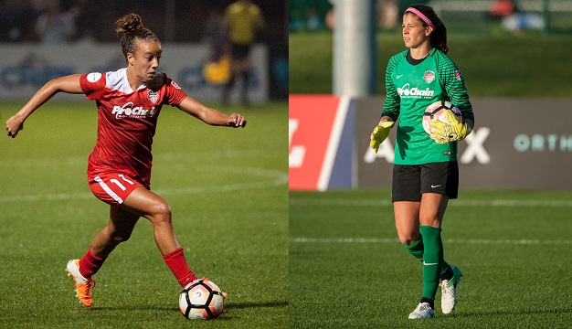 Mallory Pugh, Stephanie Labbé nominated for weekly NWSL awards Featured Image