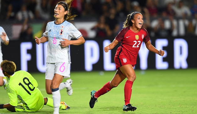 Mallory Pugh scores 5th career international goal for USWNT in 3-0 win over Japan Featured Image