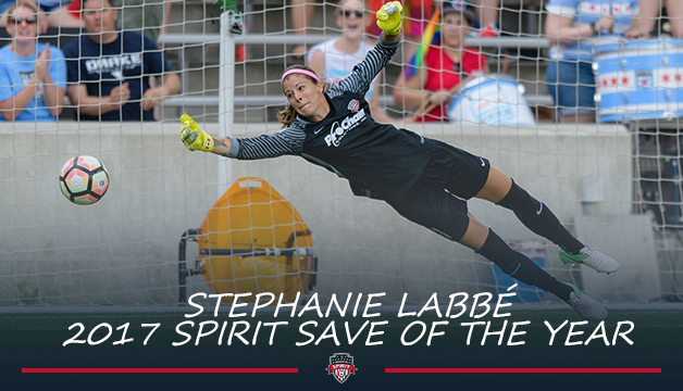 Stephanie Labbé’s diving stop vs Chicago voted Washington Spirit Save of the Year Featured Image