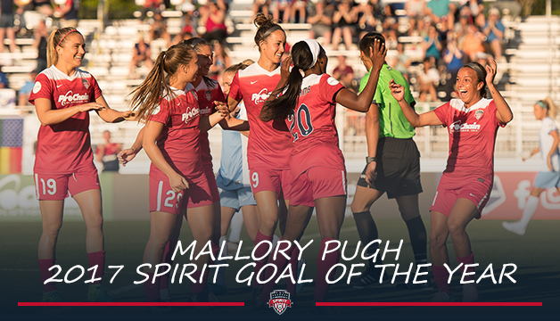 Fans select Mallory Pugh’s first pro goal as Washington Spirit Goal of the Year Featured Image