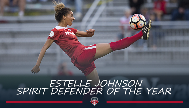 Estelle Johnson named Washington Spirit Defender of the Year Featured Image