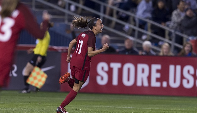 Mallory Pugh records 1st career international brace as USWNT routs Denmark 5-1 Featured Image