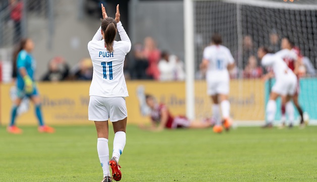Mallory Pugh scores two goals for USWNT during two-game sweep of Mexico Featured Image