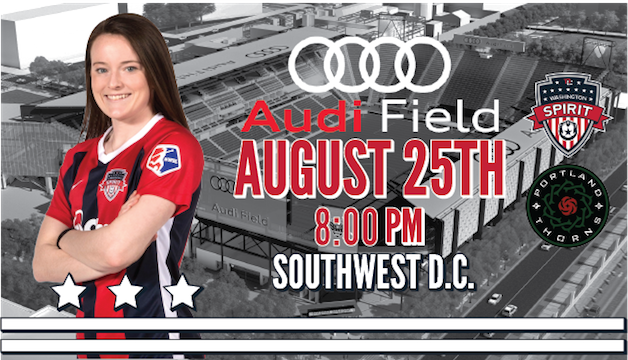 Washington Spirit to host Portland Thorns FC at Audi Field on August 25 Featured Image