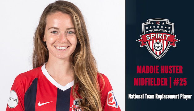 Washington Spirit signs Maddie Huster as National Team Replacement Player Featured Image