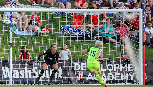 Spirit goalkeeper Aubrey Bledsoe voted NWSL Player of the Week Featured Image