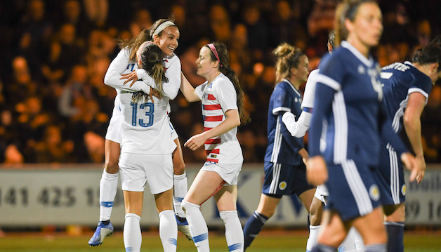 Mallory Pugh tallies assist, Rose Lavelle plays full 90 as U.S. WNT beats Scotland 1-0 Featured Image