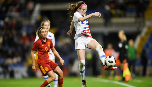 Spirit midfielder Rose Lavelle notches game-winning assist for U.S. WNT vs. Spain Featured Image