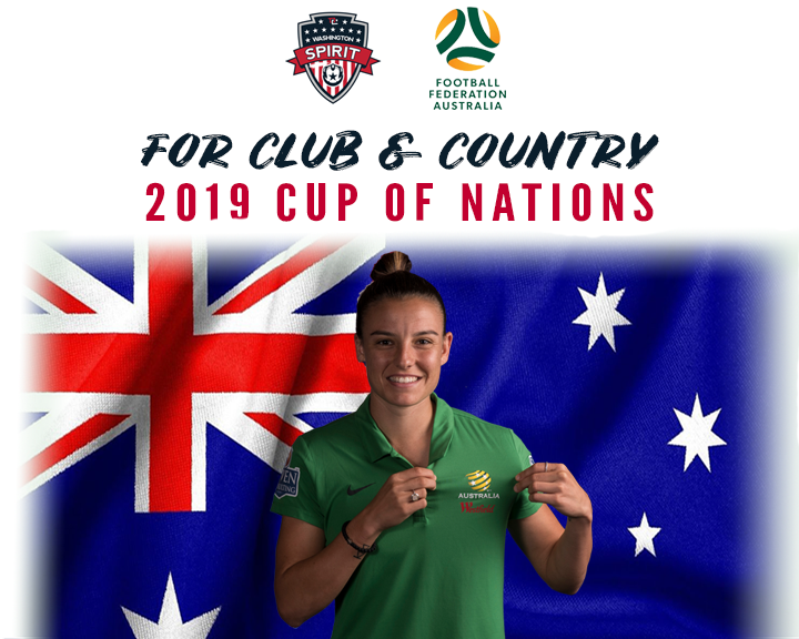Spirit midfielder Chloe Logarzo named to Australia roster for Cup of Nations Featured Image