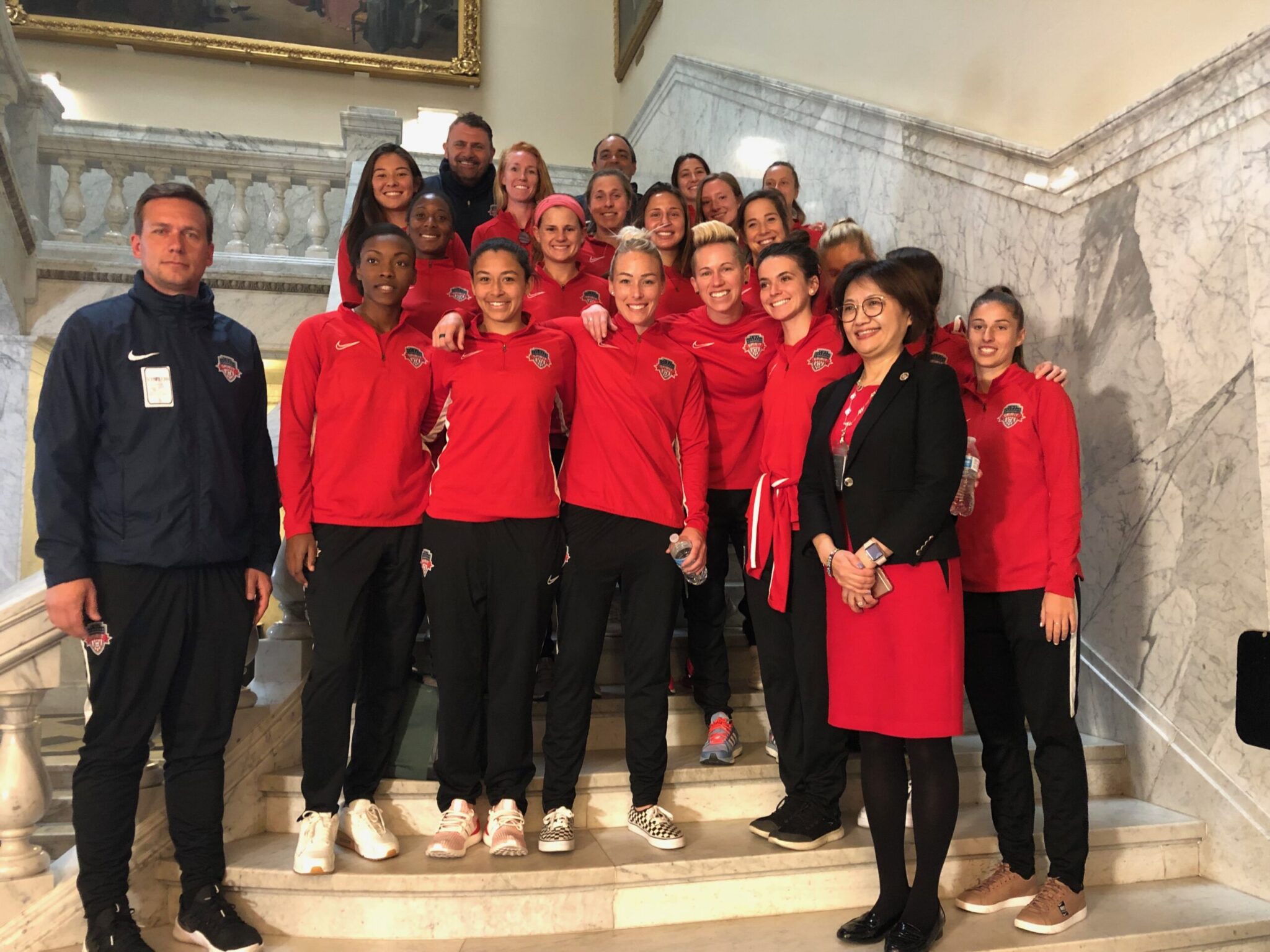 Washington Spirit players visit Maryland State House in Annapolis Featured Image