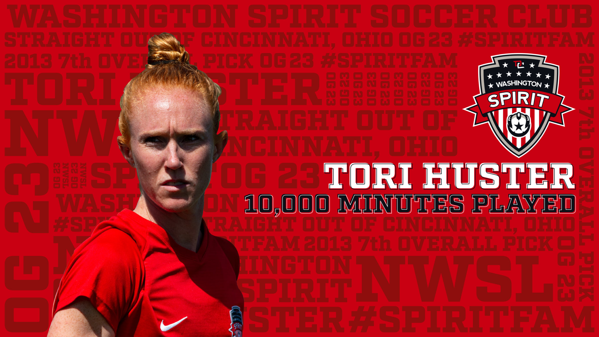 Tori Huster logs 10,000 total NWSL regular-season minutes with the Washington Spirit Featured Image