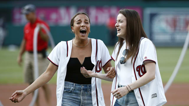 Lavelle and Pugh throw ceremonial first pitches at Nationals game Featured Image