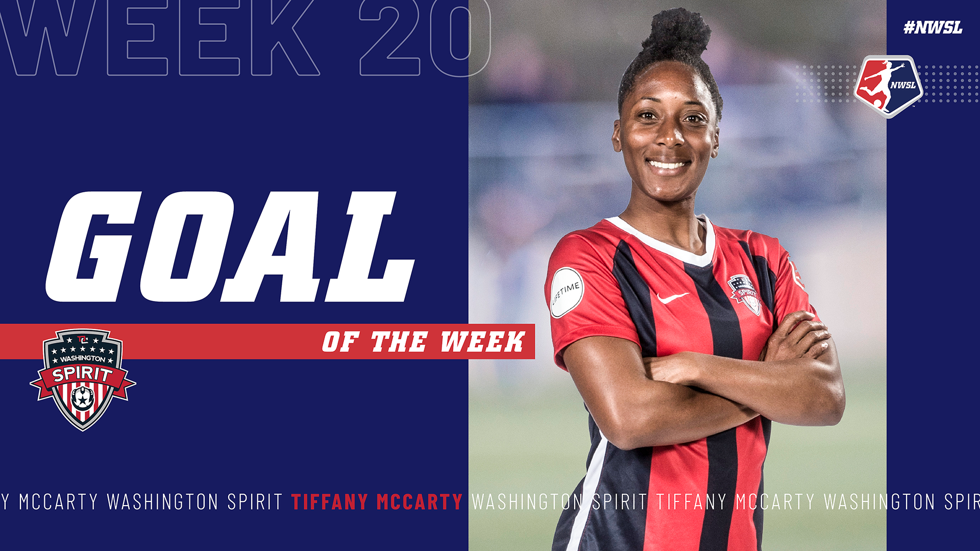 McCarty Wins NWSL Goal of the Week Award  Featured Image