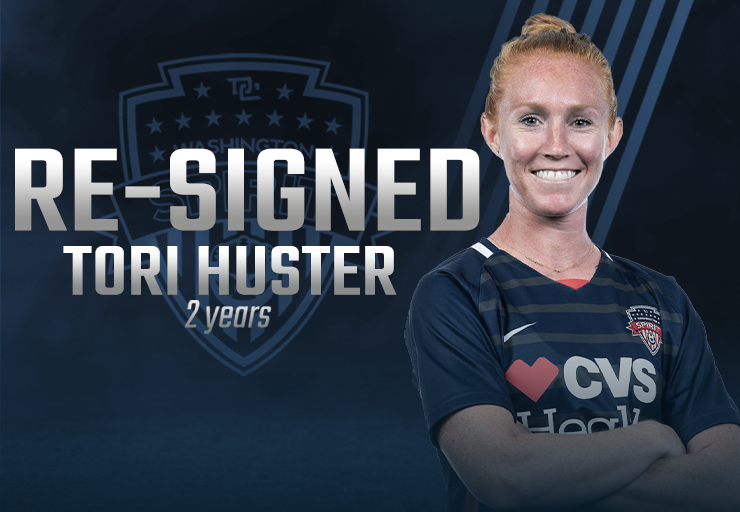 Spirit Re-Sign Co-Captain Tori Huster to a Multi-Year Deal Featured Image