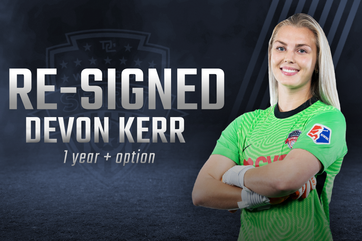 Spirit Re-Sign Goalkeeper Devon Kerr to New One-Year Deal Featured Image