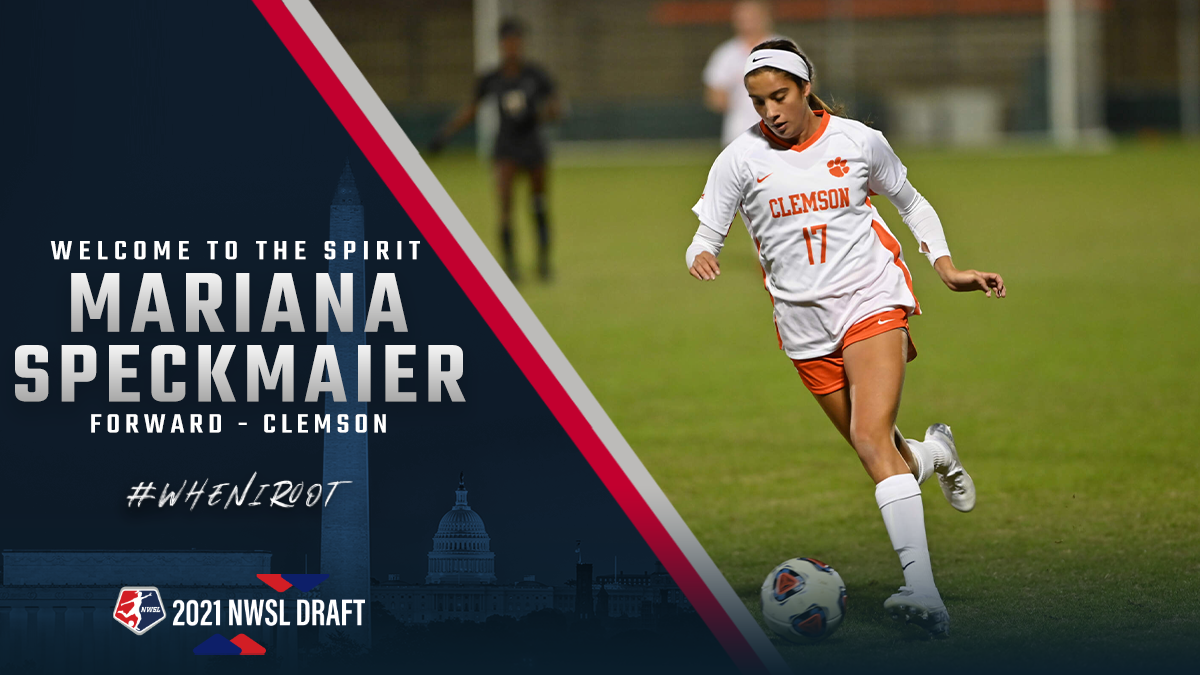 Washington Spirit select Mariana Speckmaier 39th overall in the 2021 NWSL Draft Featured Image