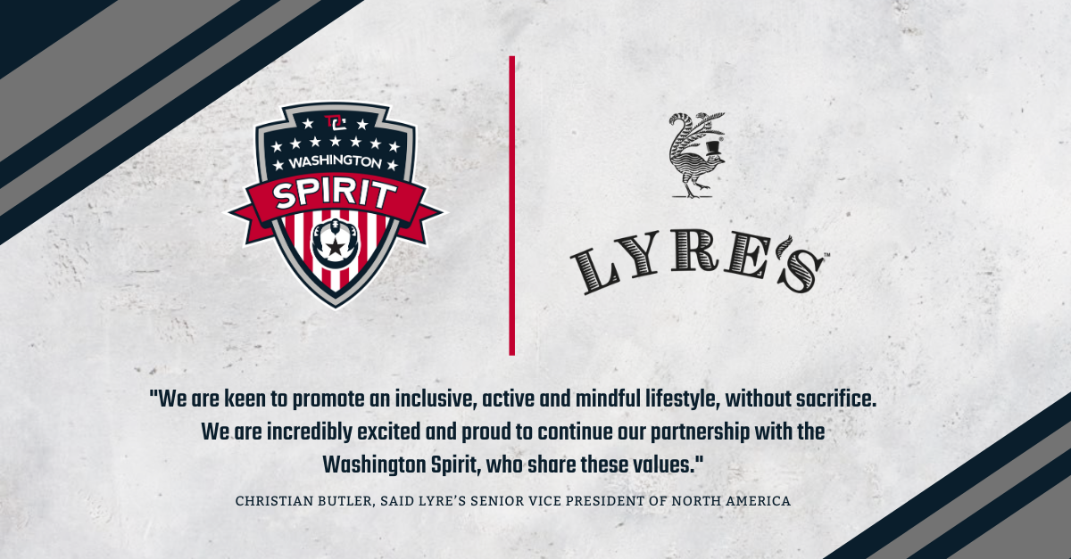 Washington Spirit and Lyre’s Spirit Co. Renew Sponsorship Agreement Featured Image