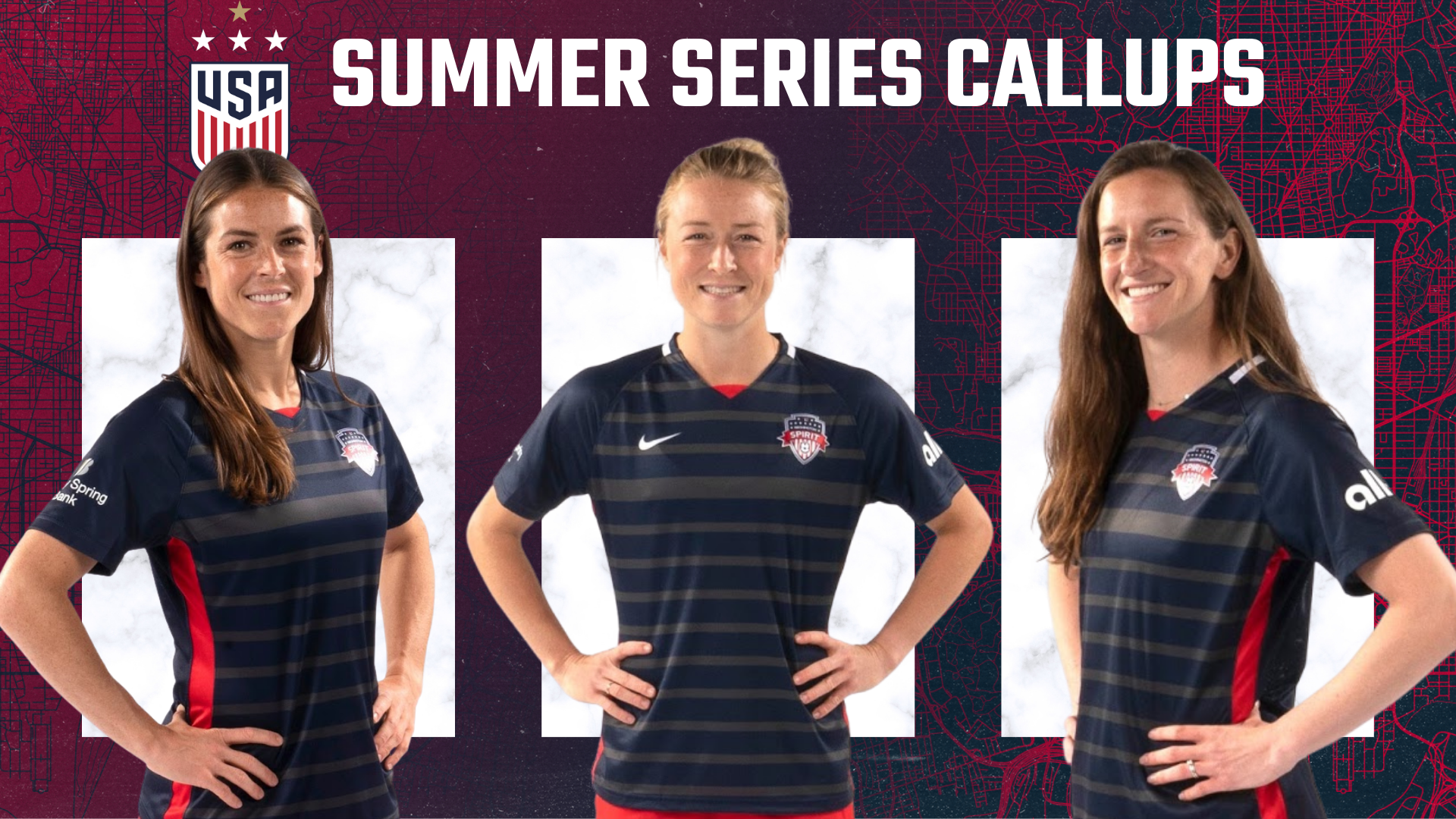 O’Hara, Sonnett, Sullivan Named to USWNT Summer Series Roster Featured Image