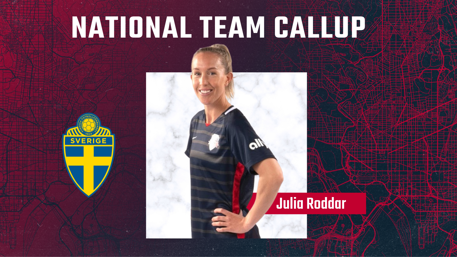 Roddar Named to Sweden Roster for June Friendlies Featured Image