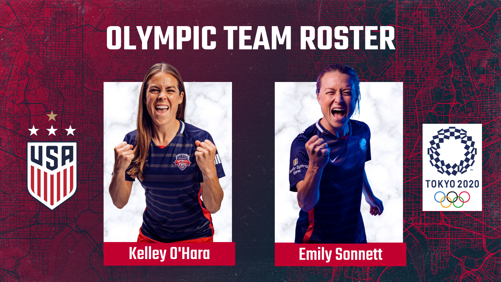 O’Hara, Sonnett Named to USWNT Roster for Tokyo Olympics Featured Image