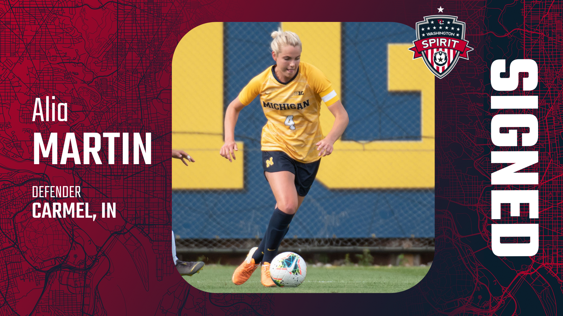 Washington Spirit Sign Defender Alia Martin to One-Year Contract Featured Image