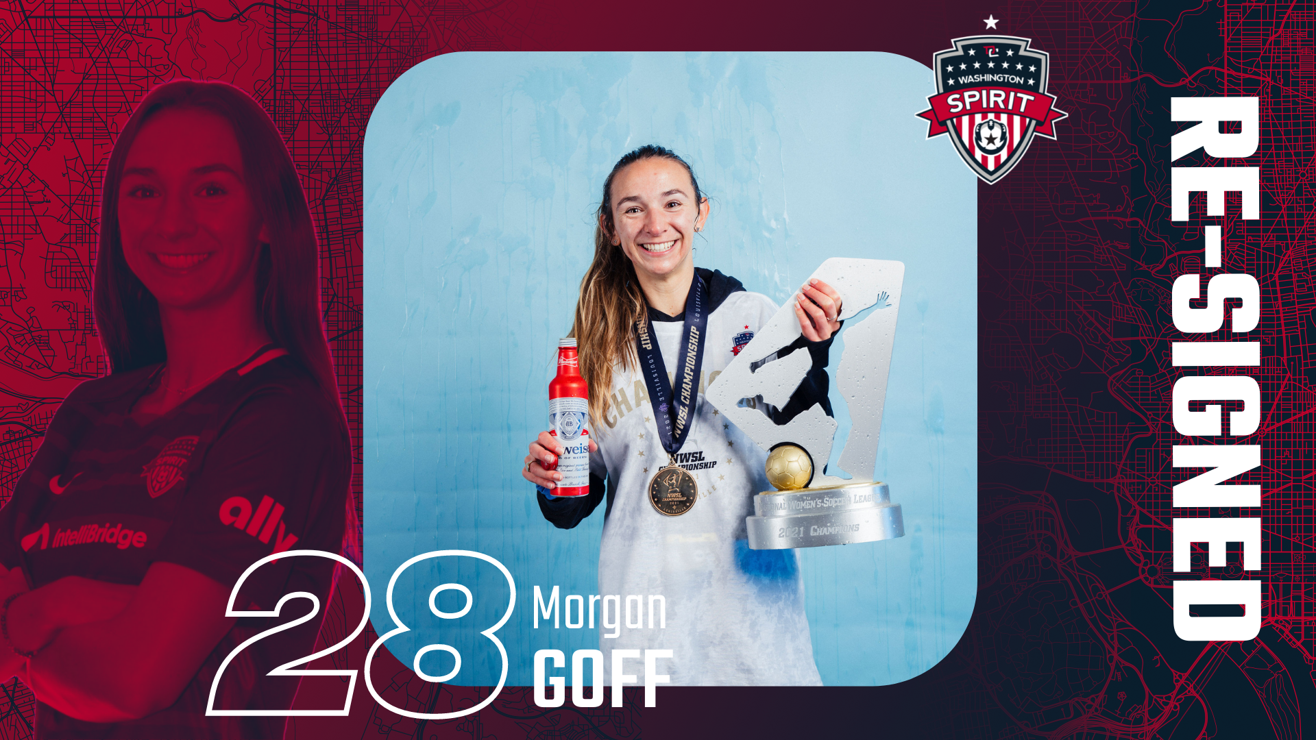 Washington Spirit Re-Sign Morgan Goff to New Contract Featured Image