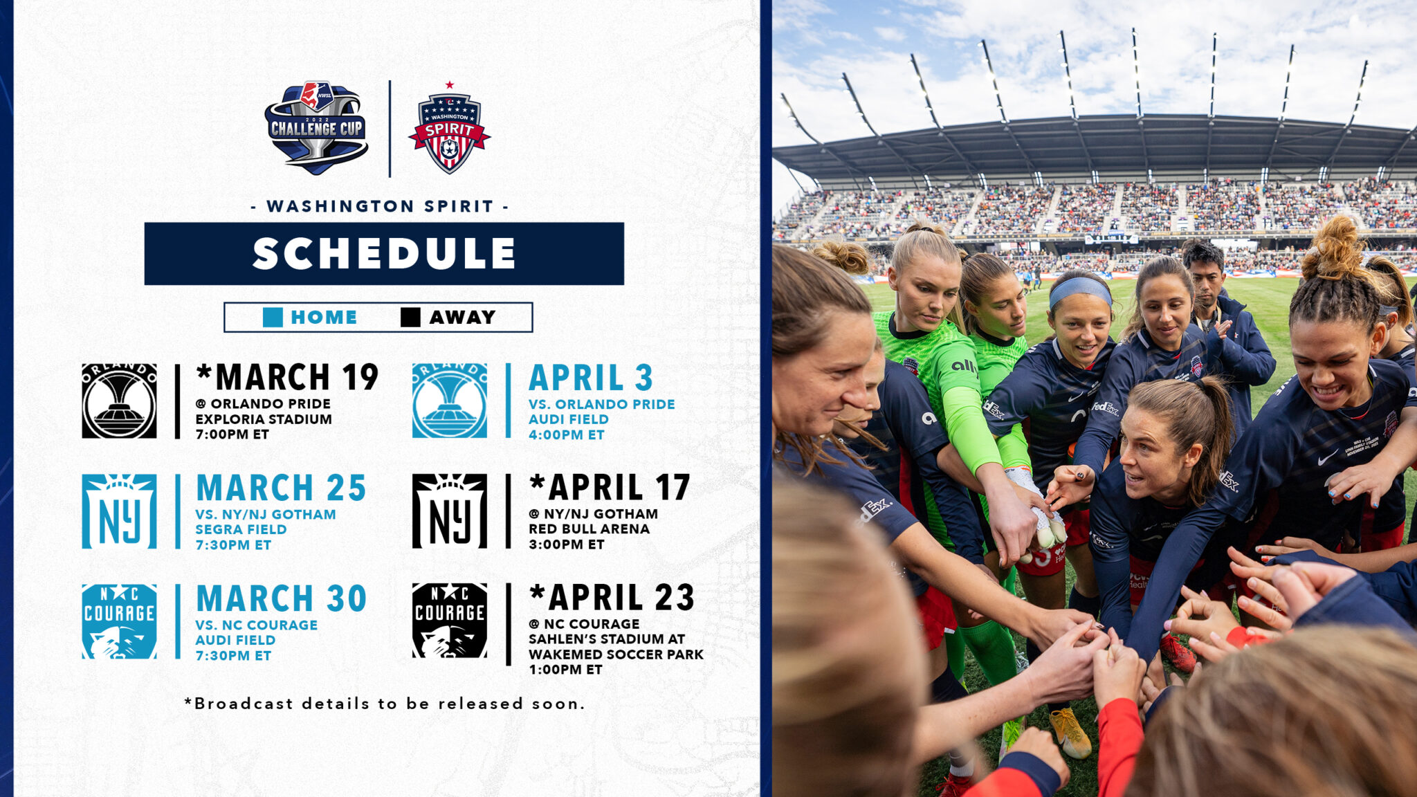 NWSL Releases Schedule for 2022 NWSL Challenge Cup Featured Image