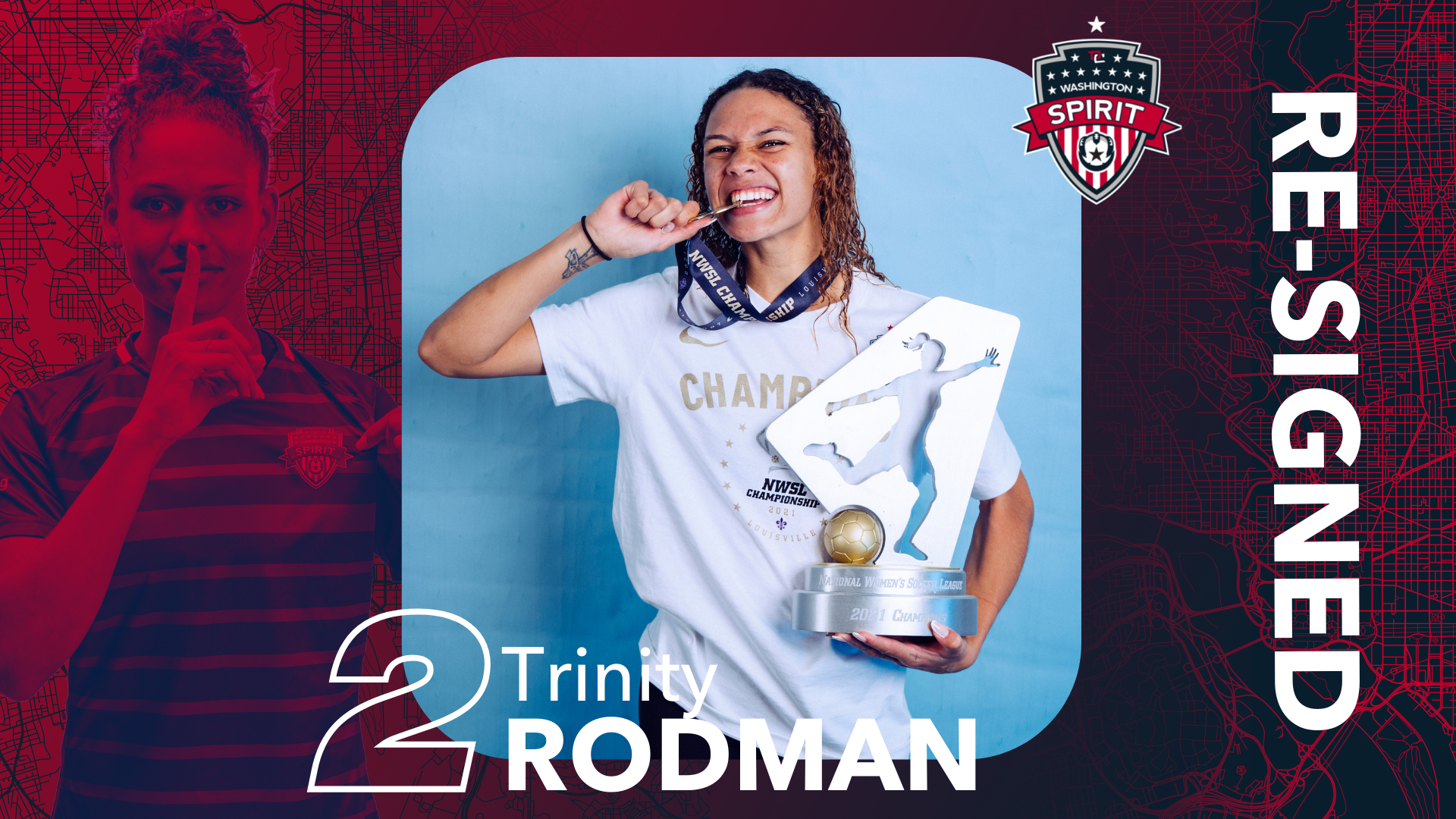 Washington Spirit Re-Sign Forward Trinity Rodman to New Contract Featured Image