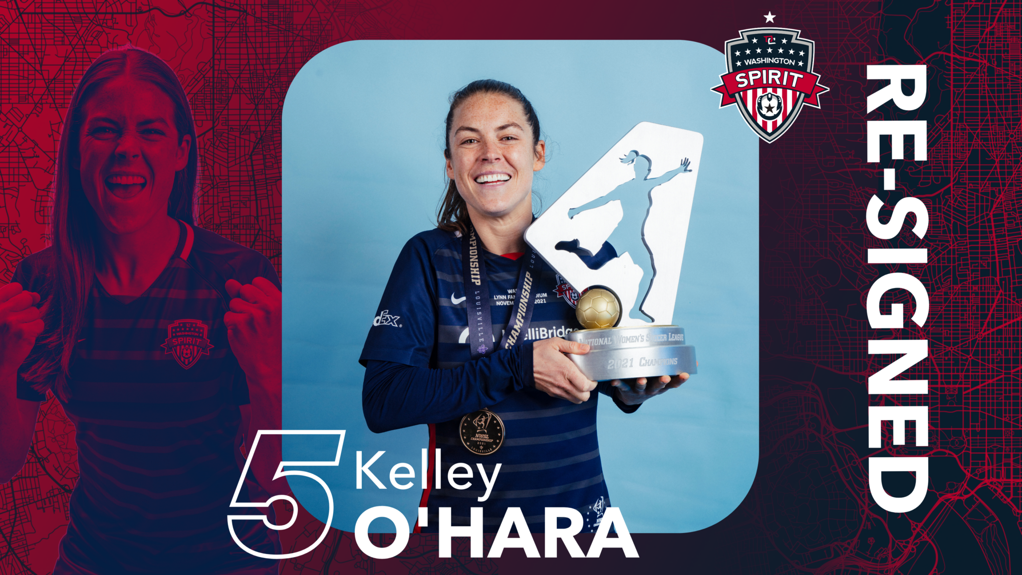 Washington Spirit Re-Sign Kelley O’Hara to One-Year Deal Featured Image