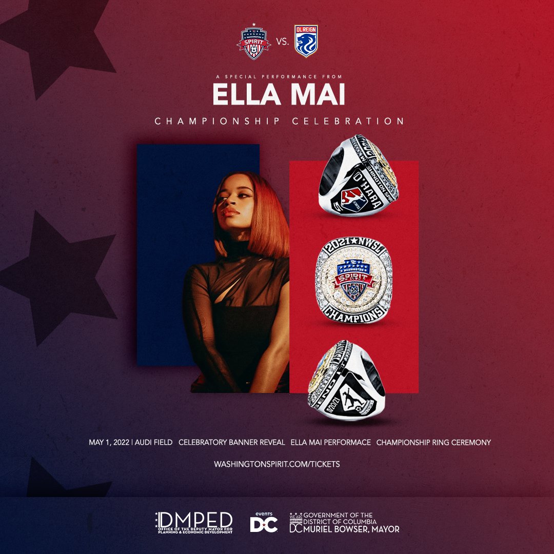 Washington Spirit Championship Celebration to Feature  Performance from Grammy Award-Winning Artist Ella Mai Featured Image