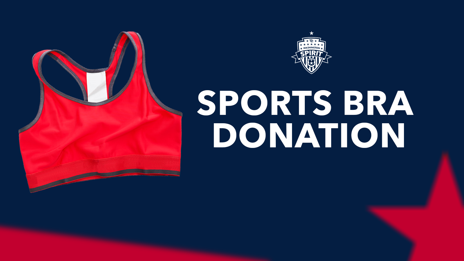 Washington Spirit Collecting Sports Bra Donations at Next Two Home Games Featured Image