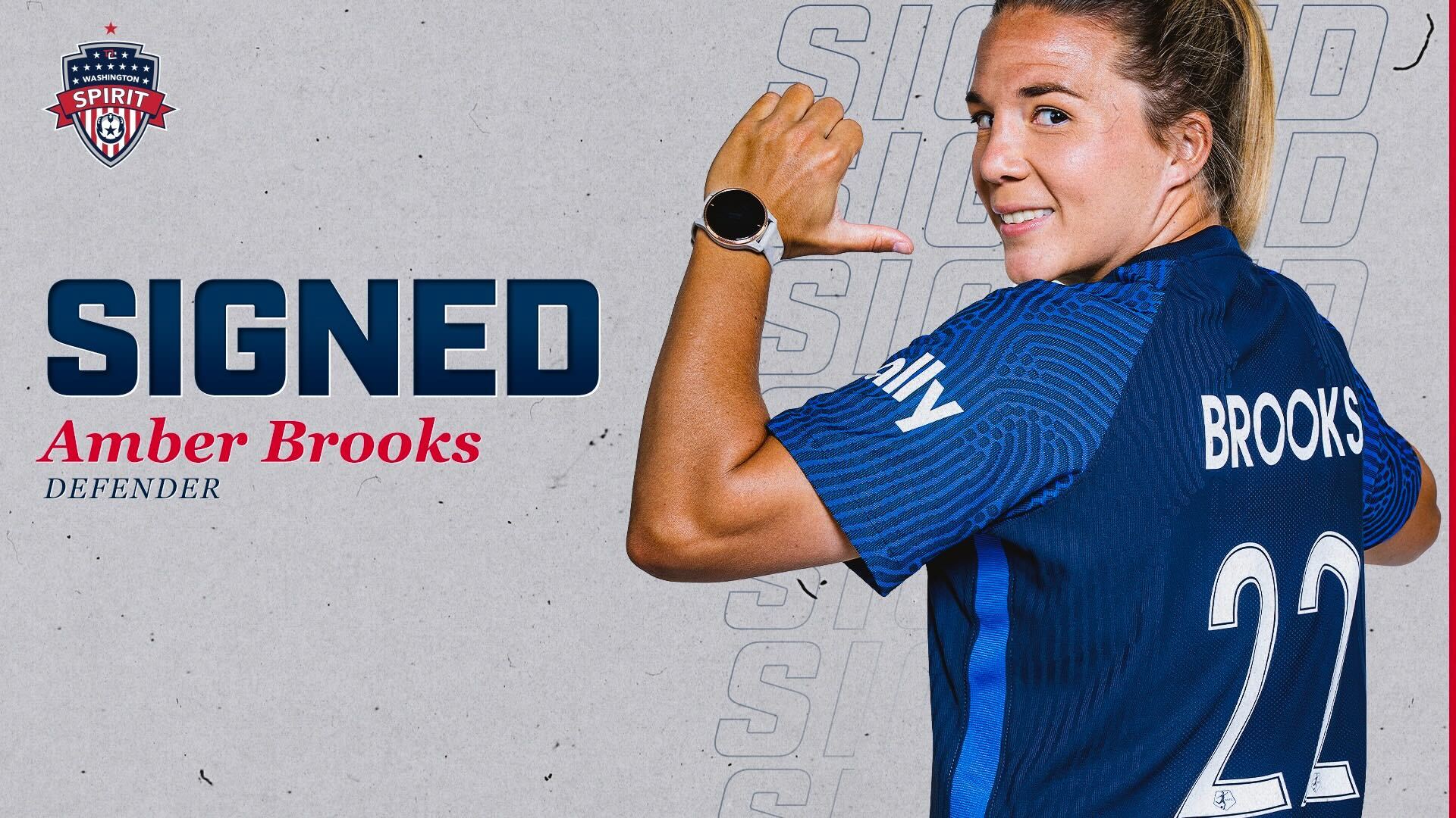 <strong></noscript>Washington Spirit Re-Signs Defender Amber Brooks</strong> Featured Image