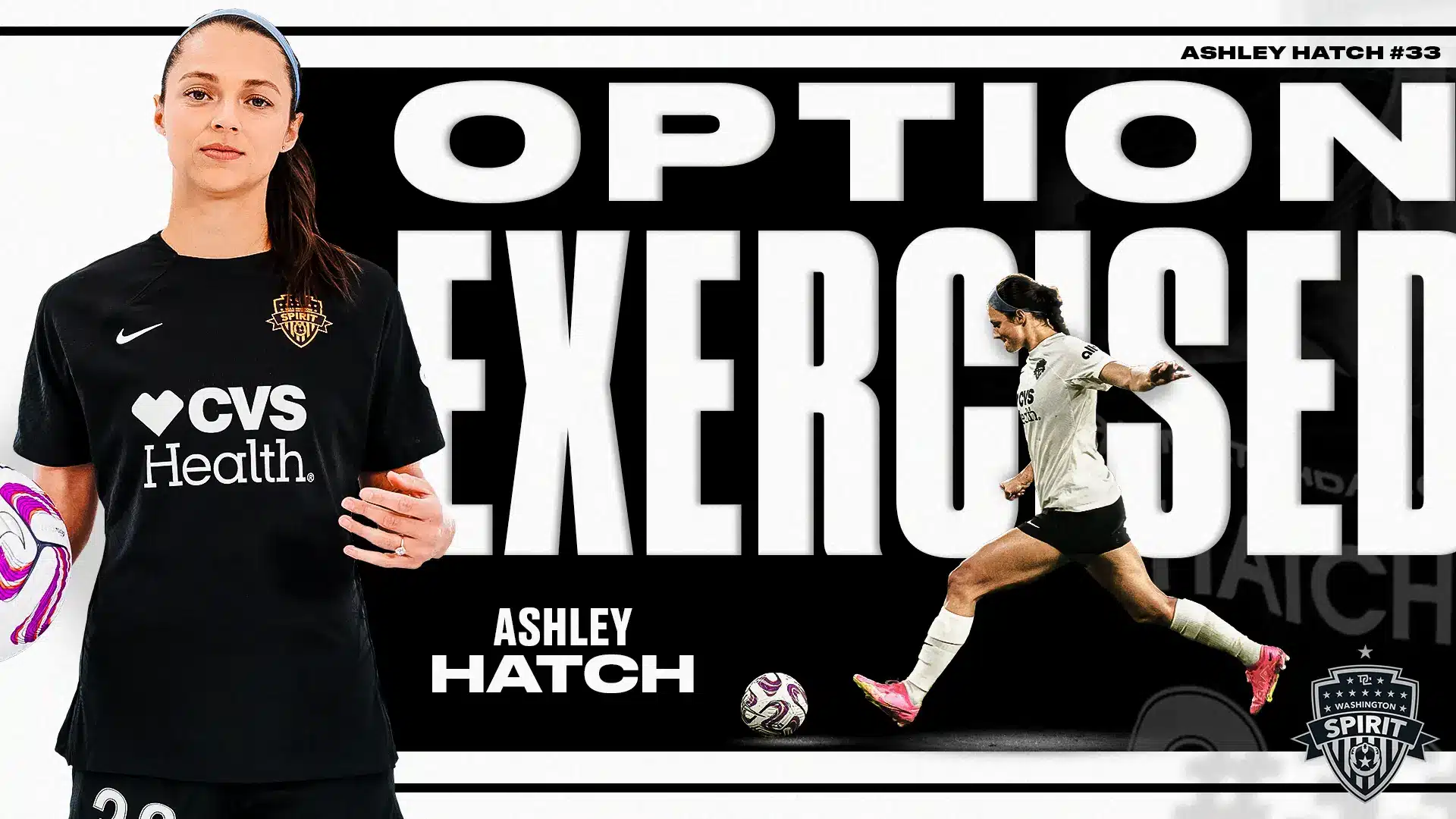 Washington Spirit Exercises Option on Forward Ashley Hatch’s Contract Featured Image
