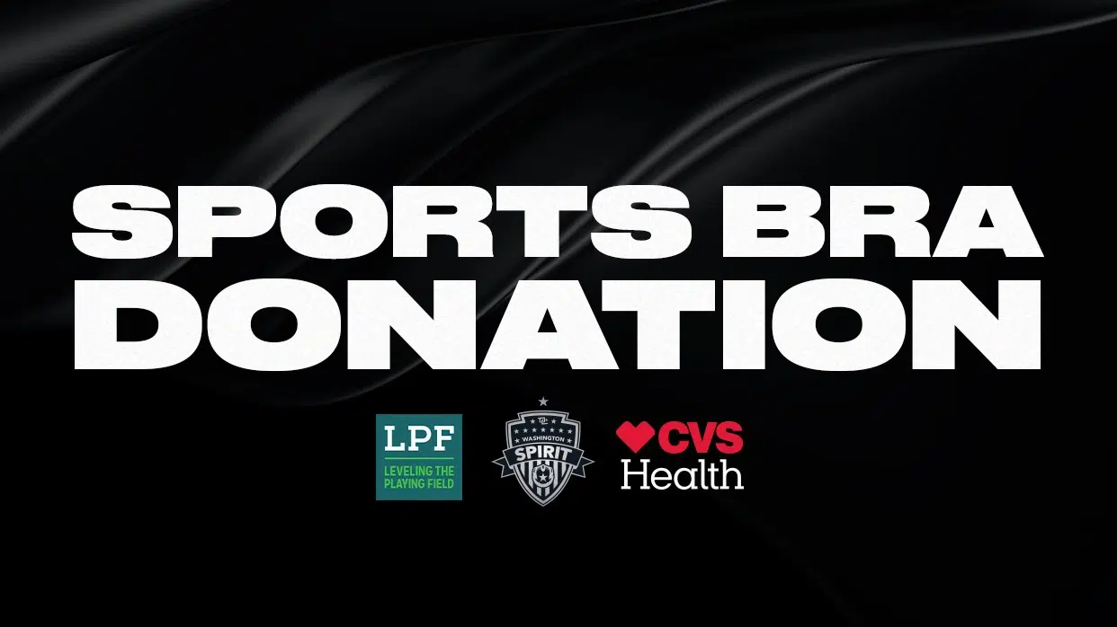 Washington Spirit and CVS Health Unite with Leveling the Playing Field to Collect Sports Bras for DC Metro Area Women and Girls Featured Image