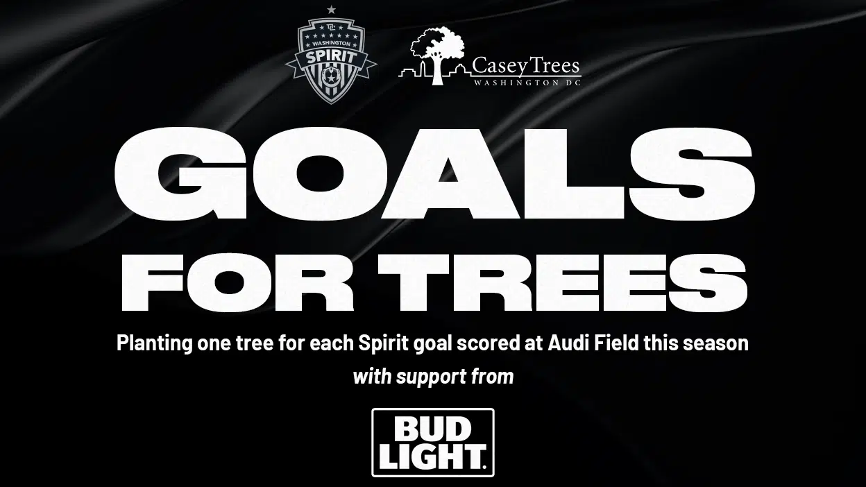 Washington Spirit and Casey Trees Announce Renewed Sustainability Initiative with Support from Bud Light Featured Image