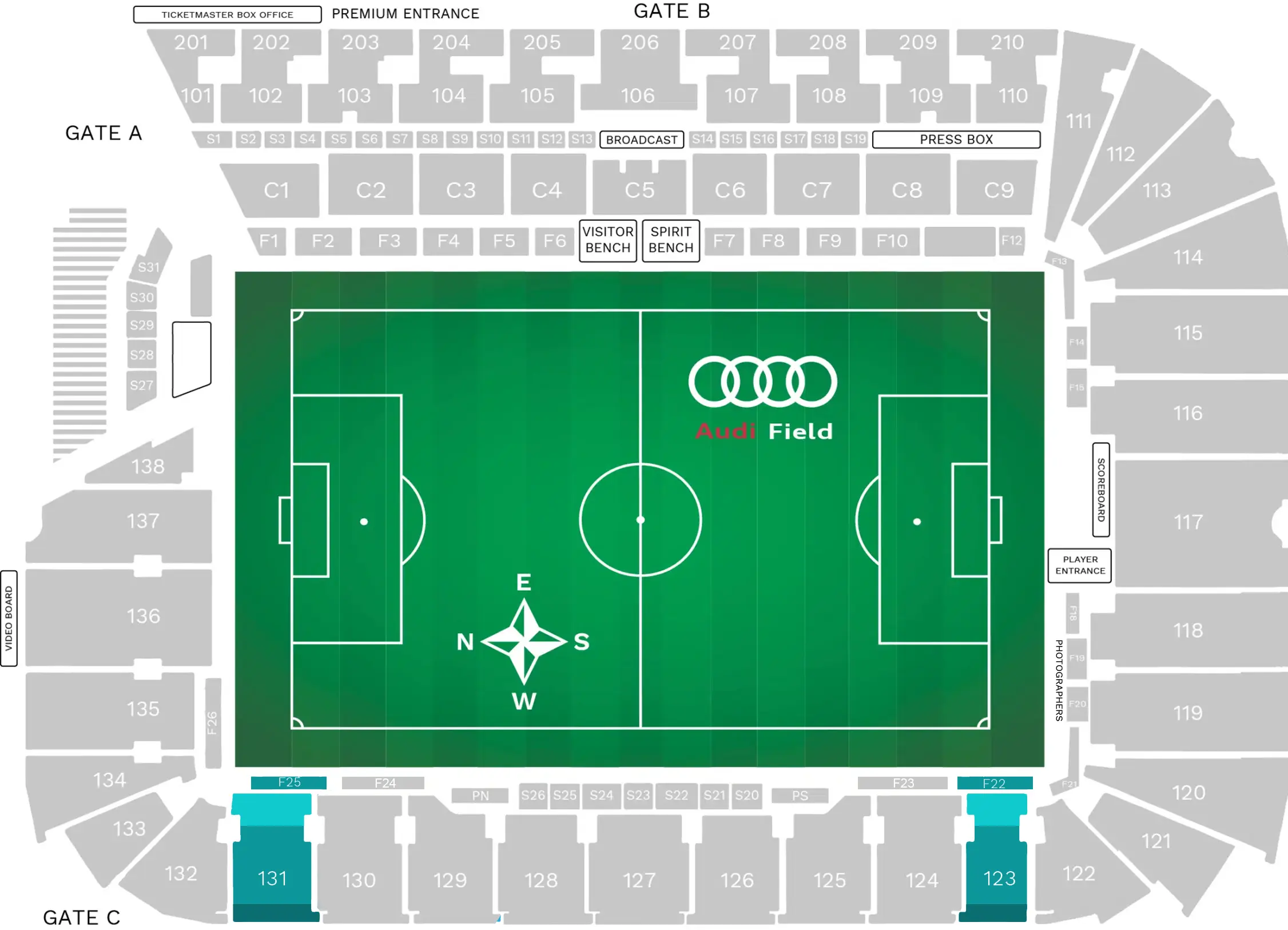 Goalbox Audi Stadium Seating Chart Image