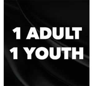 1 adult, 1 youth.
