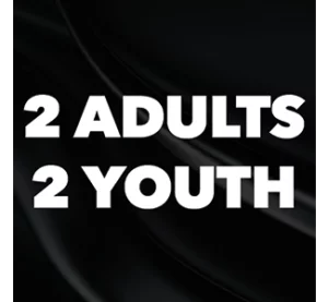 2 adults, 2 youth