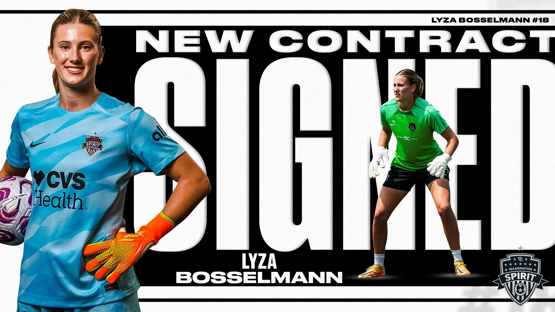 Washington Spirit Signs Goalkeeper Lyza Bosselmann to New Contract Featured Image