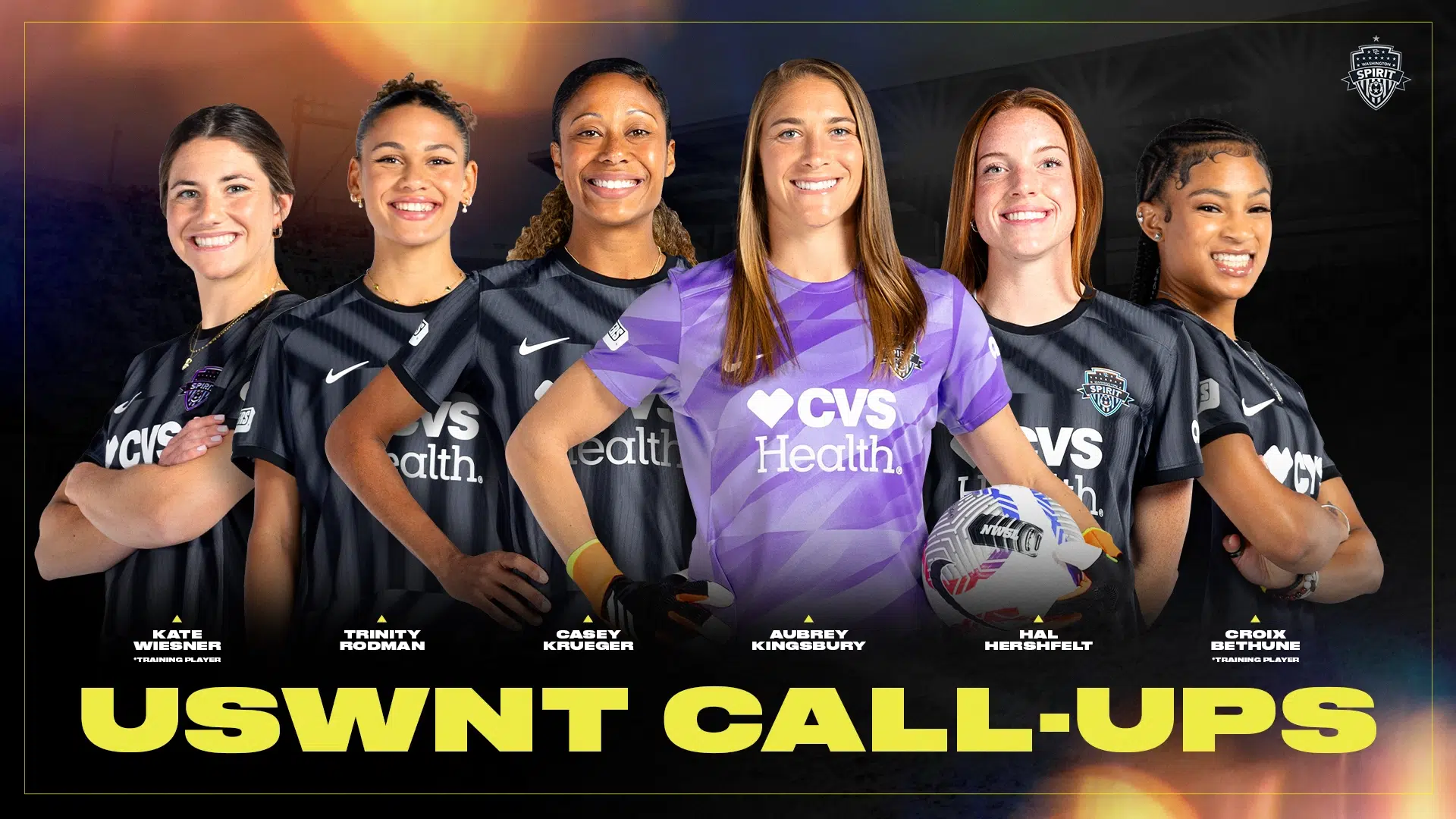 Six Spirit Players Set to Join USWNT For June Camp and Friendlies Featured Image