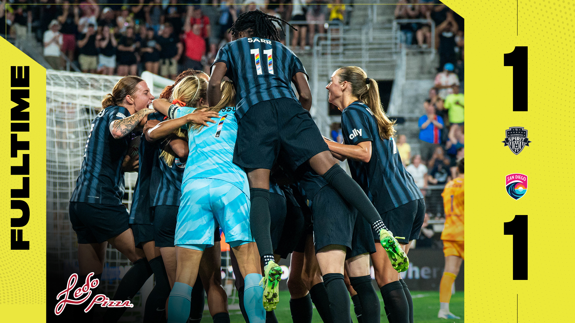 Recap: Record-Breaking Crowd Gives Spirit a Final Push to Draw San Diego, 1-1 Featured Image