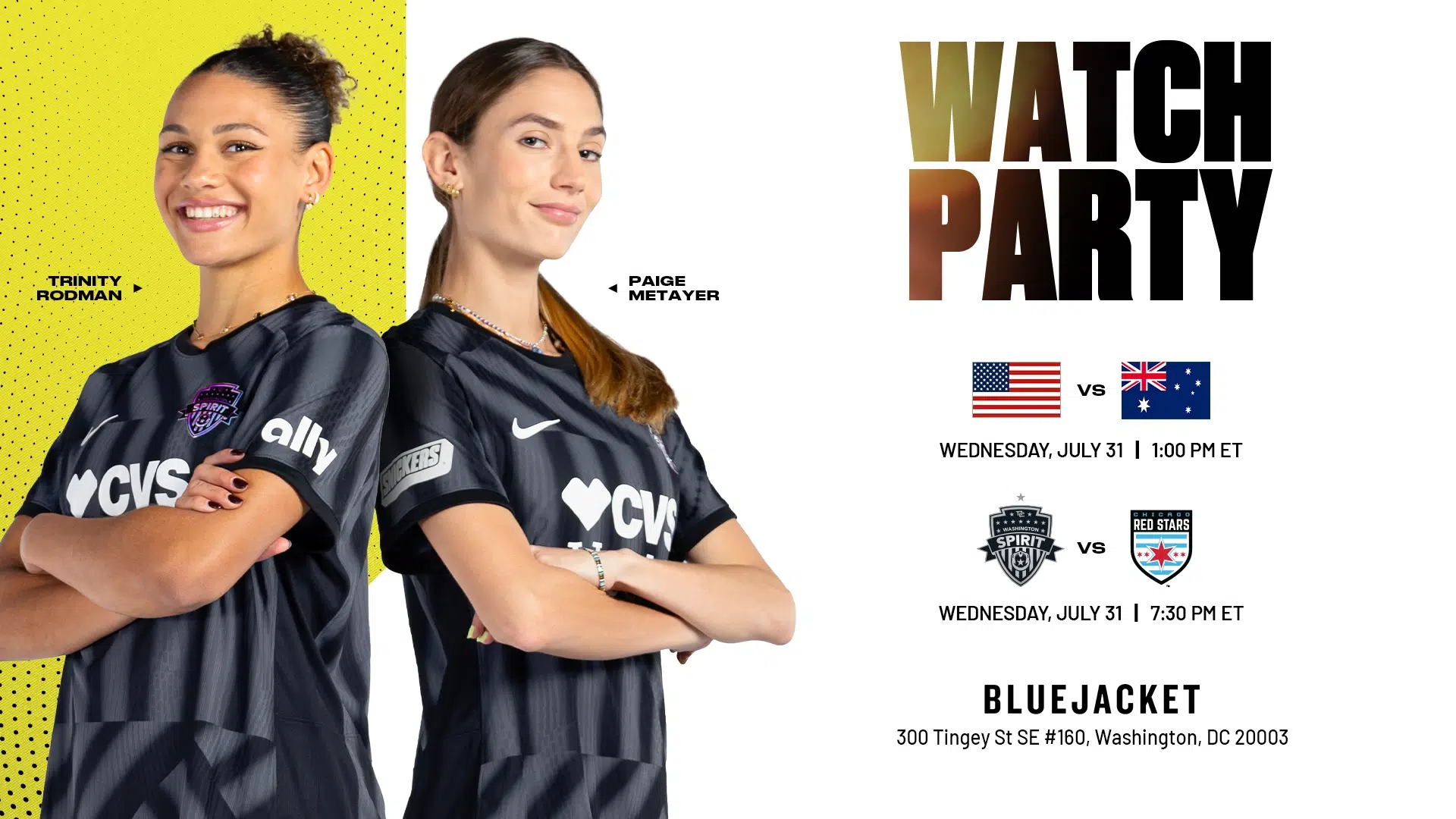 You’re Invited: Wednesday’s Doubleheader Watch Party Featured Image