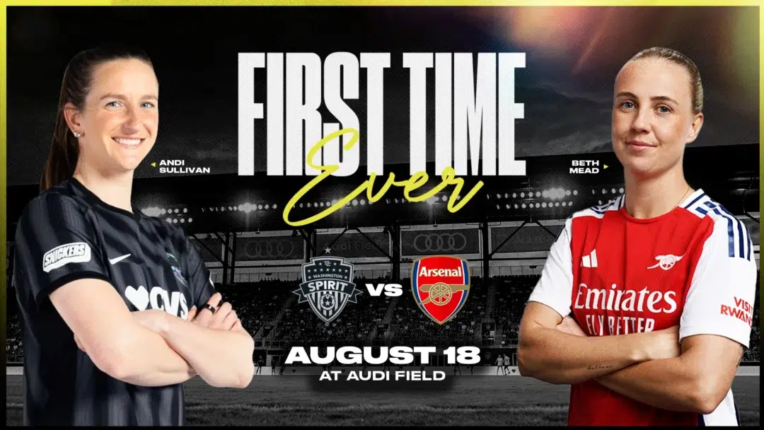 FIRST TIME EVER: Spirit vs. Arsenal