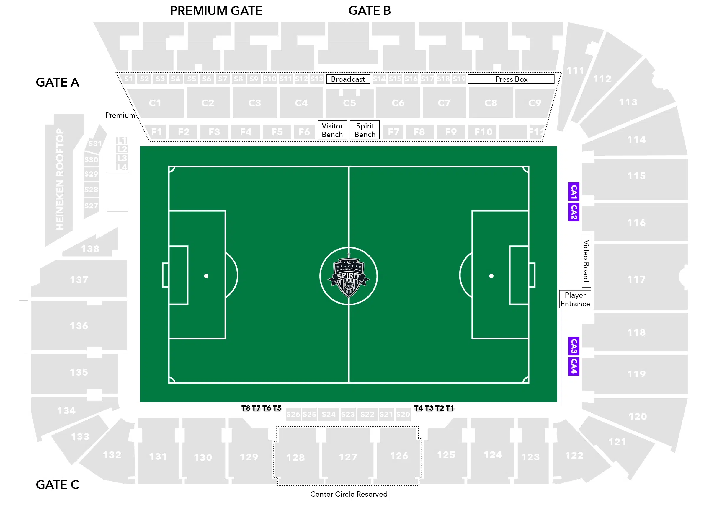 Cabana Audi Stadium Seating Chart Image