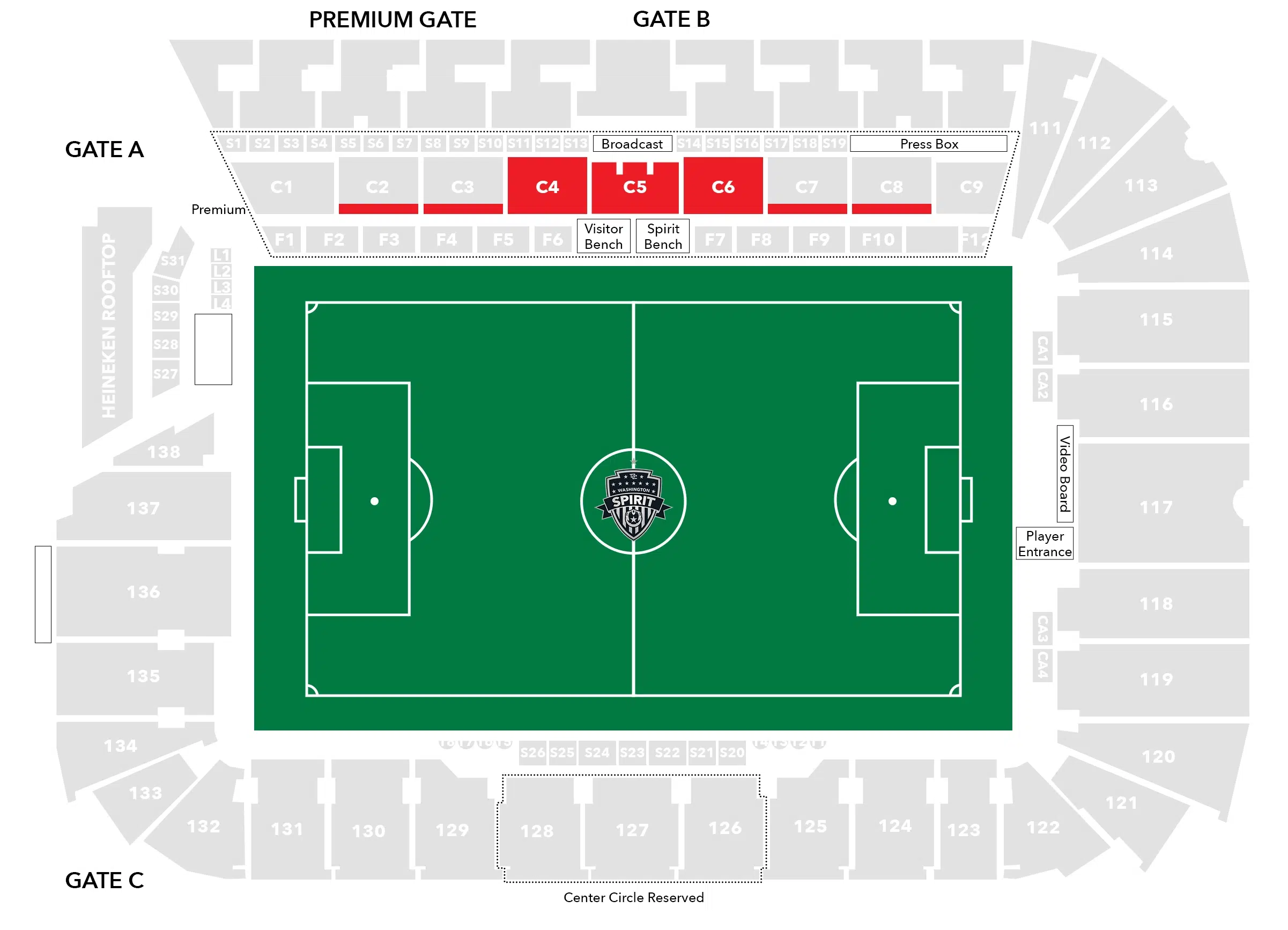 Club 1 Audi Stadium Seating Chart Image