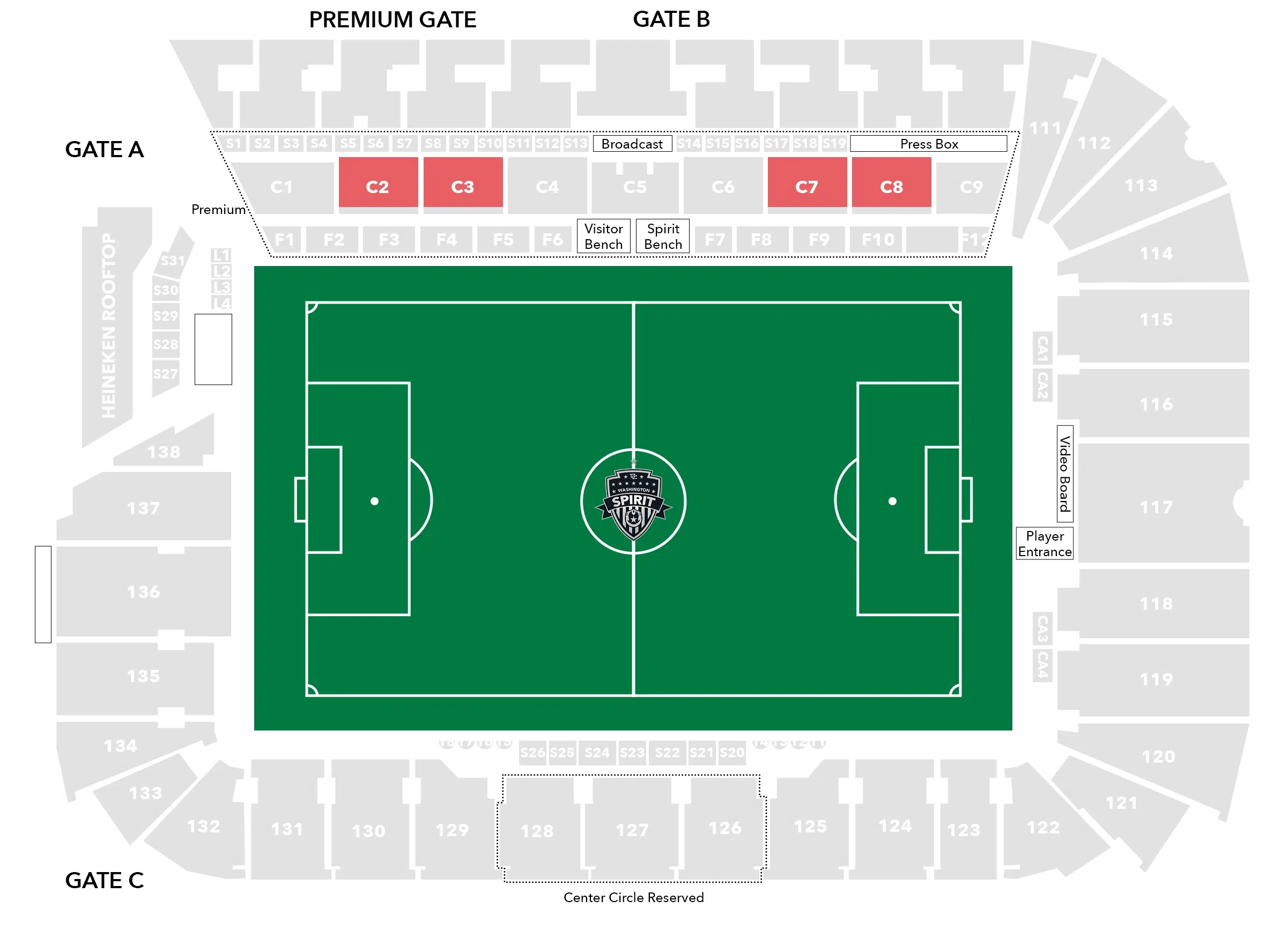 Club 2 Audi Stadium Seating Chart Image